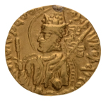 Kushanas, Huvishka, c. 151-192, AV dinar, 7.83 g. Ardoksho.