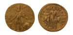 Kushanas, Vasudeva I, c. 190-230, AV dinar, 7.92 g. Oesho Bull