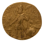 Kushanas, Vasudeva I, c. 190-230, AV dinar, 7.92 g. Oesho Bull