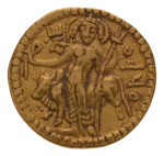 Kushanas, Vasudeva I, c. 190-230, AV dinar, 7.92 g. Oesho Bull