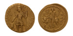 Kushanas, Vasudeva I, c. 190-230, AV dinar, 7.84 g. Oesho Bull