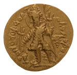 Kushanas, Vasudeva I, c. 190-230, AV dinar, 7.91 g. Oesho Bull