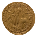 Kushanas, Vasudeva I, c. 190-230, AV dinar, 7.91 g. Oesho Bull