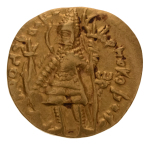 Kushanas, Vasudeva I, c. 190-230, AV dinar, 7.85 g. Oesho Bull