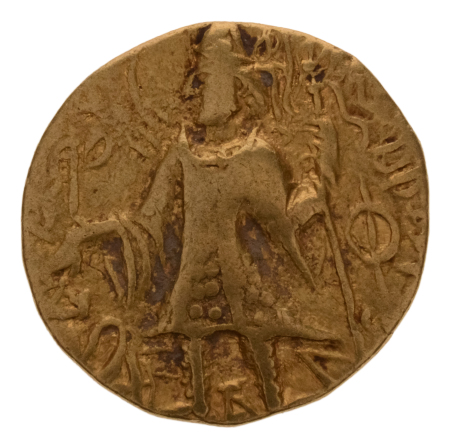 Kushanas, Kanishka III, c. 267-270, AV dinar, 7.69 g. Ardoksho.