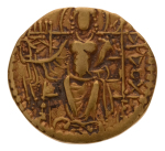 Kushanas, Kanishka III, c. 267-270, AV dinar, 7.69 g. Ardoksho.