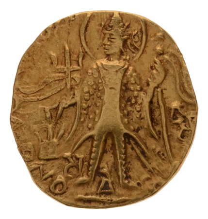 Kushanas, Vasudeva II, c. 275-300, AV dinar, 7.76 g. Ardoksho.