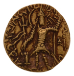 Kushanas, Vasishka, c. 247-265, AV dinar, 7.87 g. Oesho Bull.