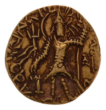 Kushanas, Vasishka, c. 247-265, AV dinar, 7.87 g. Oesho Bull.
