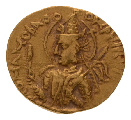Kushanas, Huvishka, c. 151-192, AV dinar, 7.78 g. Ardoksho.