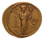 Kushanas, Huvishka, c. 151-192, AV dinar, 7.78 g. Ardoksho.