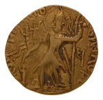 Kushanas, Vasishka, c. 247-265, AV dinar, 7.65 g. Oesho Bull.