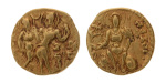 Gupta Empire, Chandragupta I, c. 319-335, AV dinar, 7.68 g. King Queen.