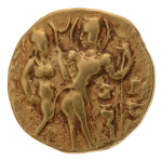 Gupta Empire, Chandragupta I, c. 319-335, AV dinar, 7.68 g. King Queen.