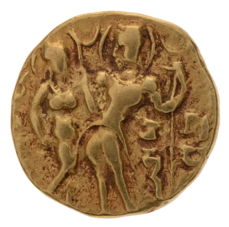 Gupta Empire, Chandragupta I, c. 319-335, AV dinar, 7.68 g. King Queen.