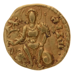 Gupta Empire, Chandragupta I, c. 319-335, AV dinar, 7.68 g. King Queen.
