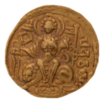 Gupta Empire, Chandragupta I, c. 319-335, AV dinar, 7.31 g. King Queen