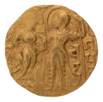 Gupta Empire, Chandragupta I, c. 319-335, AV dinar, 7.69 g. King Queen.