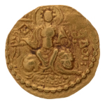 Gupta Empire, Chandragupta I, c. 319-335, AV dinar, 7.69 g. King Queen.