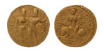 Gupta Empire, Chandragupta I, c. 319-335, AV dinar, 7.69 g. King Queen.