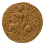 Gupta Empire, Chandragupta I, c. 319-335, AV dinar, 7.69 g. King Queen.