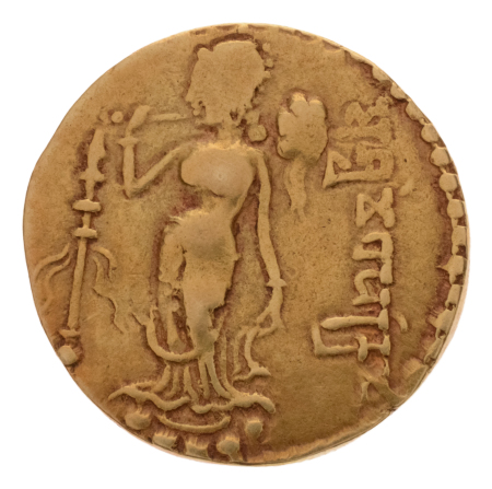 Gupta Empire, Samudragupta, c. 335-375, AV dinar 7.39 g. Asvamedha.