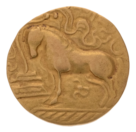 Gupta Empire, Samudragupta, c. 335-375, AV dinar 7.34 g. Asvamedha.