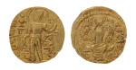 Gupta Empire, Samudragupta, c. 335-375, AV dinar, 7.52 g. Javelin.