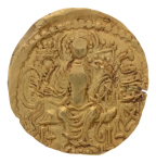 Gupta Empire, Samudragupta, c. 335-375, AV dinar, 7.52 g. Javelin.