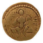 Gupta Empire, Samudragupta, c. 335-375, AV dinar, 7.16 g. Javelin.