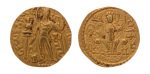 Gupta Empire, Samudragupta, c. 335-375, AV dinar, 7.36 g. Javelin.
