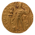 Gupta Empire, Samudragupta, c. 335-375, AV dinar, 7.36 g. Javelin.