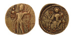Gupta Empire, Samudragupta, c. 335-375, AV dinar, 7.66 g. Javelin.