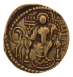 Gupta Empire, Samudragupta, c. 335-375, AV dinar, 7.66 g. Javelin.