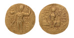 Gupta Empire, Samudragupta, c. 335-375, AV dinar, 7.66 g. Javelin.