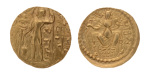 Gupta Empire, Samudragupta, c. 335-375, AV dinar, 7.60 g. Javelin.