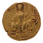 Gupta Empire, Samudragupta, c. 335-375, AV dinar, 7.80 g. Javelin.