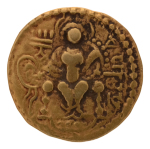 Gupta Empire, Samudragupta, c. 335-375, AV dinar, 7.41 g. Javelin.