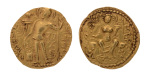Gupta Empire, Samudragupta, c. 335-375, AV dinar, 7.65 g. Javelin.