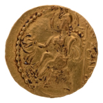 Gupta Empire, Samudragupta, c. 335-375, AV dinar, 7.68. Lyrist.