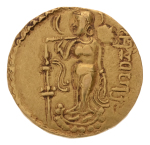 Gupta Empire, Samudragupta, c. 335-375, AV dinar 7.58 g. Asvamedha.