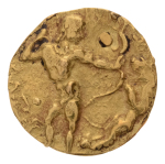 Gupta Empire, Chandragupta II, c. 380-413, AV dinar, 7.70 g. Lion slayer.