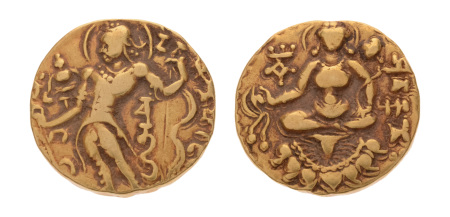 Gupta Empire, Chandragupta II, c. 380-413, AV dinar, 7.74 g. Archer.