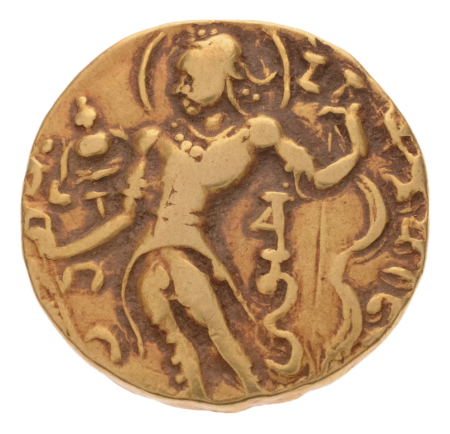 Gupta Empire, Chandragupta II, c. 380-413, AV dinar, 7.74 g. Archer.