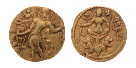 Gupta Empire, Chandragupta II, c. 380-413, AV dinar, 7.79 g. Archer. 