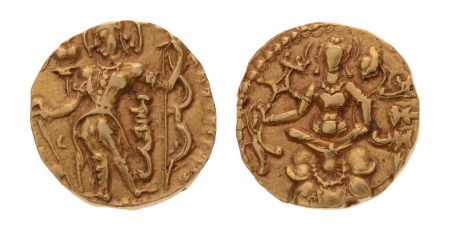 Gupta Empire, Chandragupta II, c. 380-413, AV dinar 7.83 g. Archer.