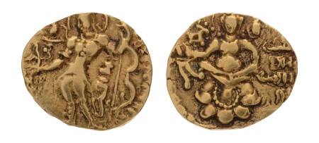 Gupta Empire, Chandragupta II, c. 380-413, AV dinar, 7.67 g. Archer.