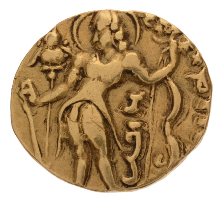 Gupta Empire, Chandragupta II, c. 380-413, AV dinar, 7.74 g. Archer.