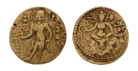 Gupta Empire, Chandragupta II, c. 380-413, AV dinar, 7.60 g. Archer.