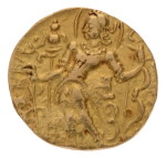 Gupta Empire, Chandragupta II, c. 380-413, AV dinar, 7.79 g. Archer.